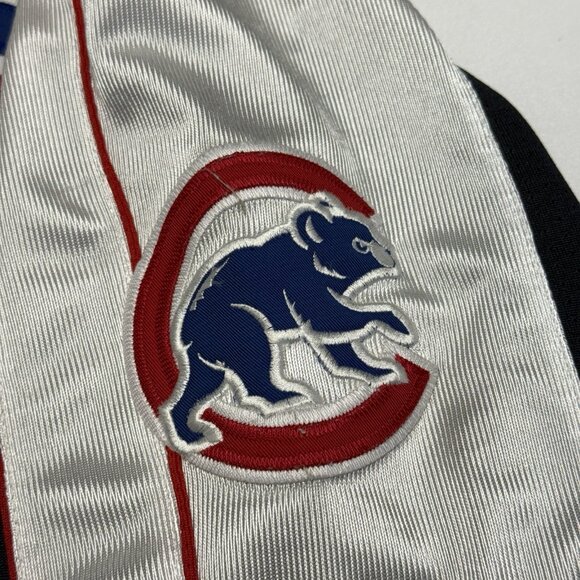 Chicago Cub Majestic Baseball Jersey White Button Up MLB Mens Large - Picture 8 of 16